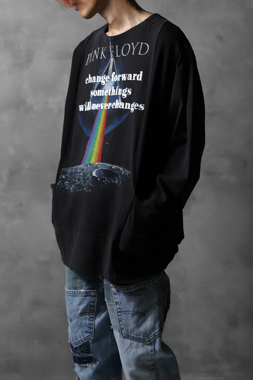CHANGES VINTAGE REMAKE BOAT-NECK BAND L/S TEE (BLACK #E) - Image 5