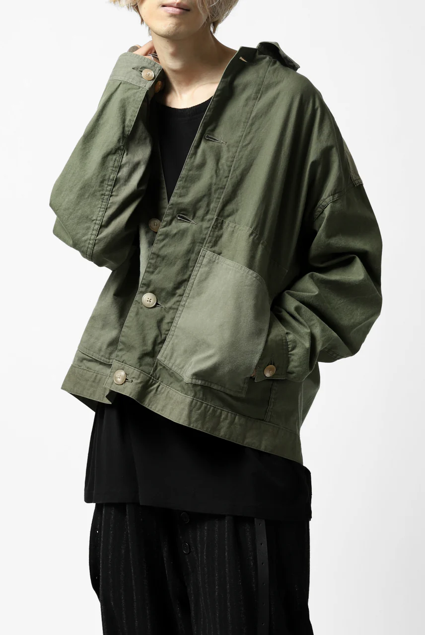 CHANGES VINTAGE REMAKE COVER ALL JACKET / US ARMY SCHLAFCOVER (KHAKI) - Image 2