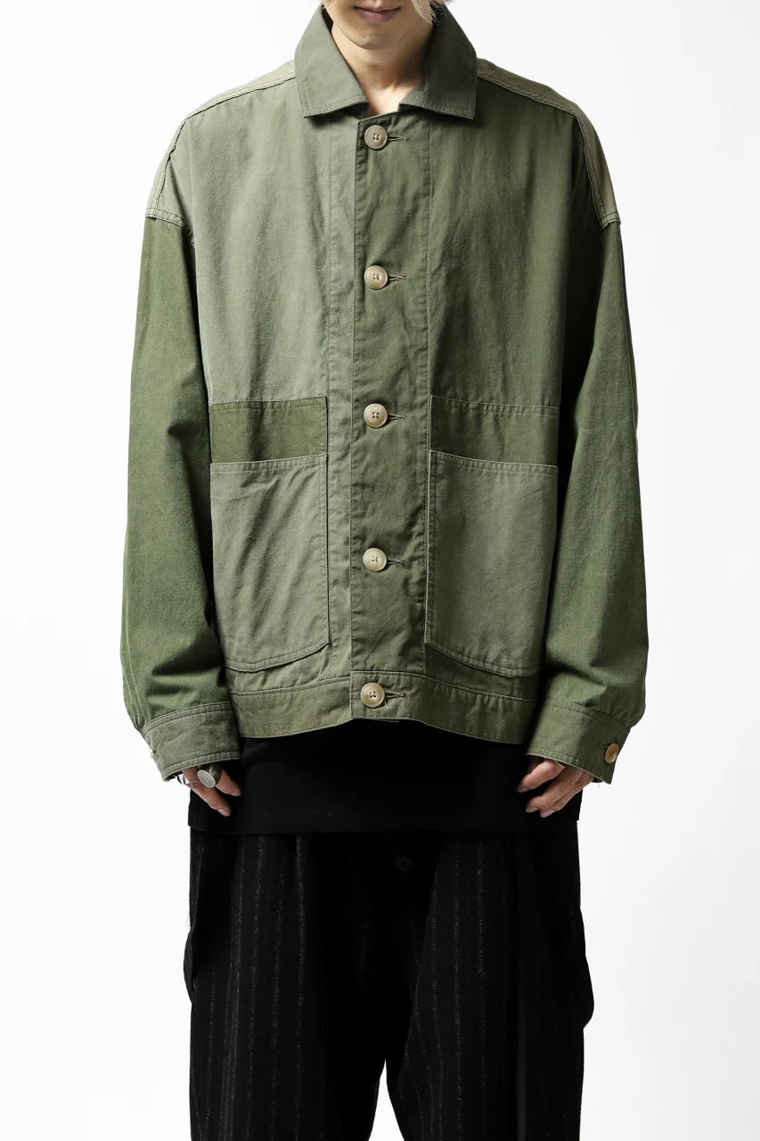 CHANGES VINTAGE REMAKE COVER ALL JACKET / US ARMY SCHLAFCOVER (KHAKI) - Image 3