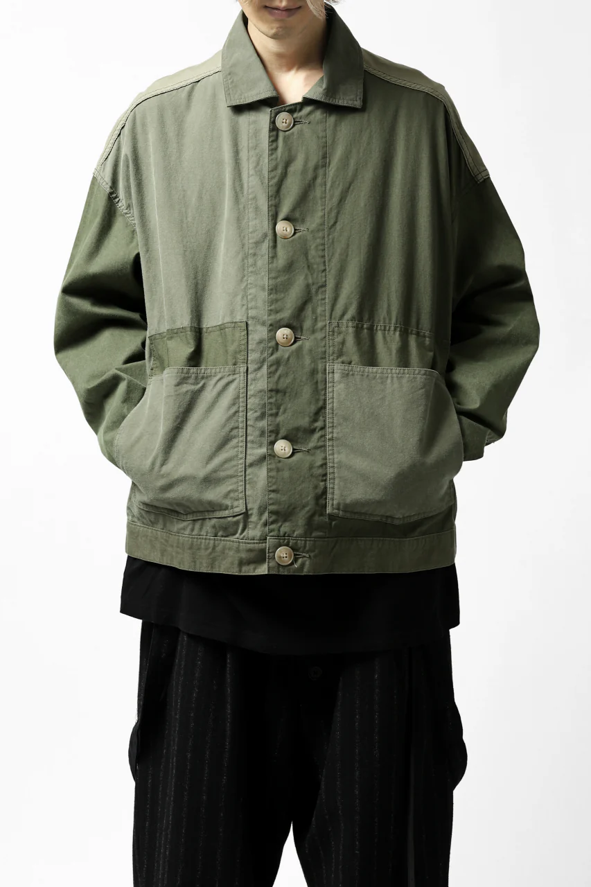 CHANGES VINTAGE REMAKE COVER ALL JACKET / US ARMY SCHLAFCOVER (KHAKI) - Image 4
