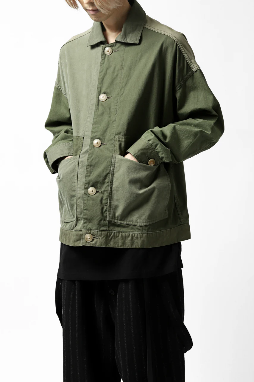 CHANGES VINTAGE REMAKE COVER ALL JACKET / US ARMY SCHLAFCOVER (KHAKI) - Image 5
