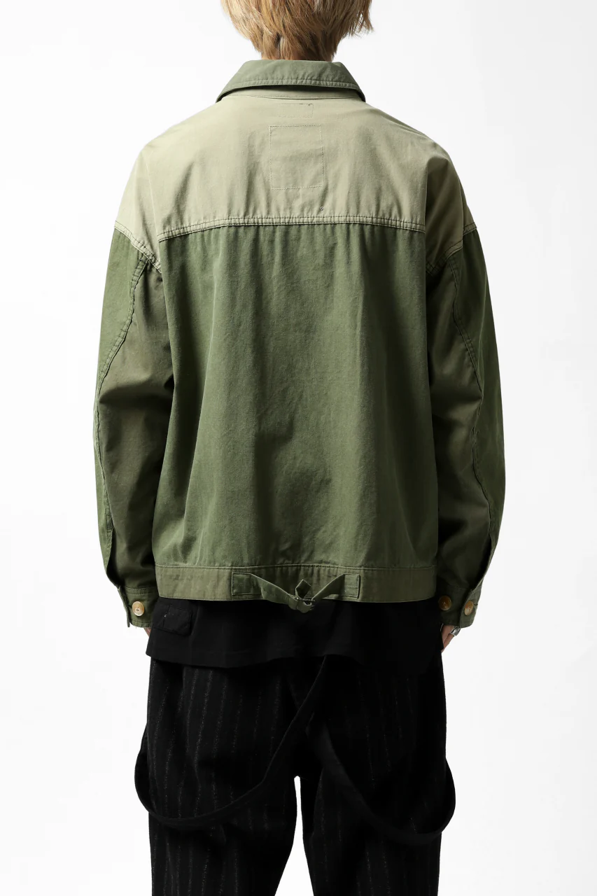 CHANGES VINTAGE REMAKE COVER ALL JACKET / US ARMY SCHLAFCOVER (KHAKI) - Image 6