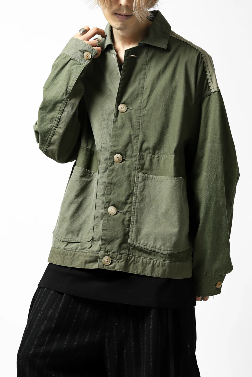CHANGES VINTAGE REMAKE COVER ALL JACKET / US ARMY SCHLAFCOVER (KHAKI) - Image 7