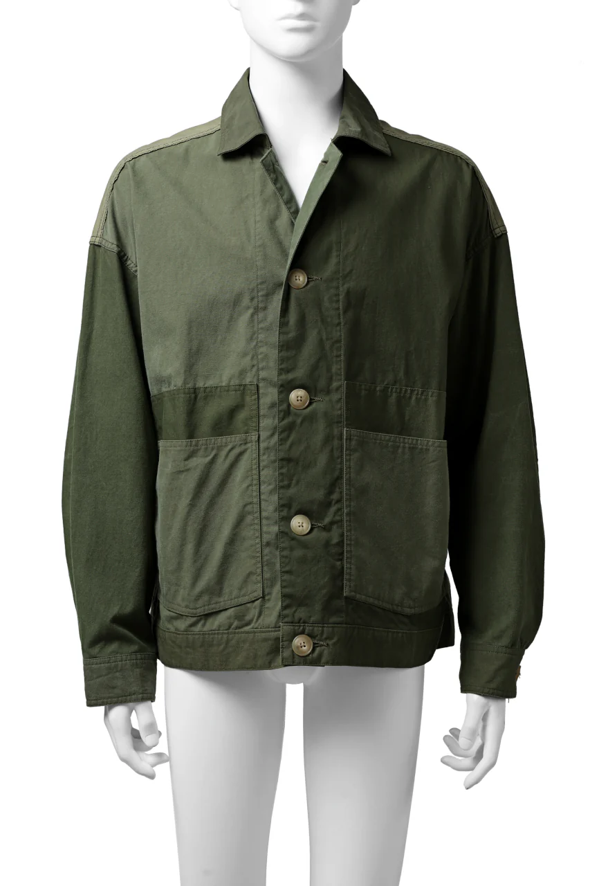 CHANGES VINTAGE REMAKE COVER ALL JACKET / US ARMY SCHLAFCOVER (KHAKI) - Image 8