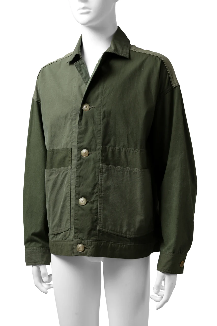 CHANGES VINTAGE REMAKE COVER ALL JACKET / US ARMY SCHLAFCOVER (KHAKI) - Image 9