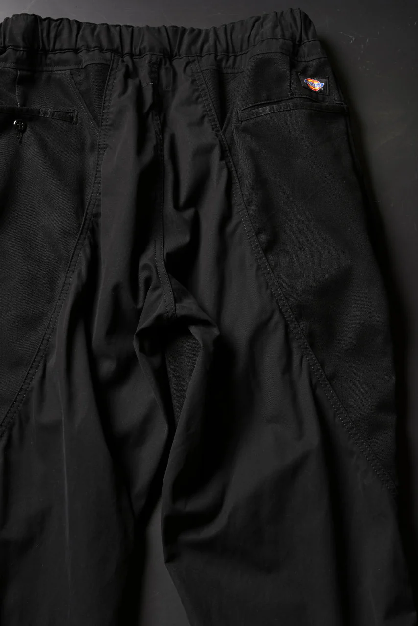CHANGES VINTAGE REMAKE CUFF EASY TROUSERS / Dickies FABRIC (MULTI BLACK #A) - Image 10