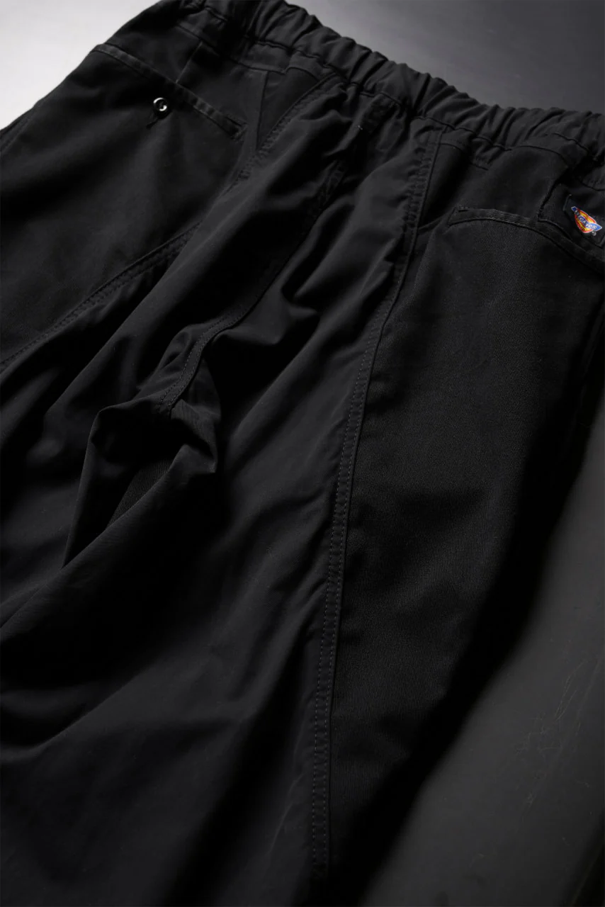 CHANGES VINTAGE REMAKE CUFF EASY TROUSERS / Dickies FABRIC (MULTI BLACK #A) - Image 11