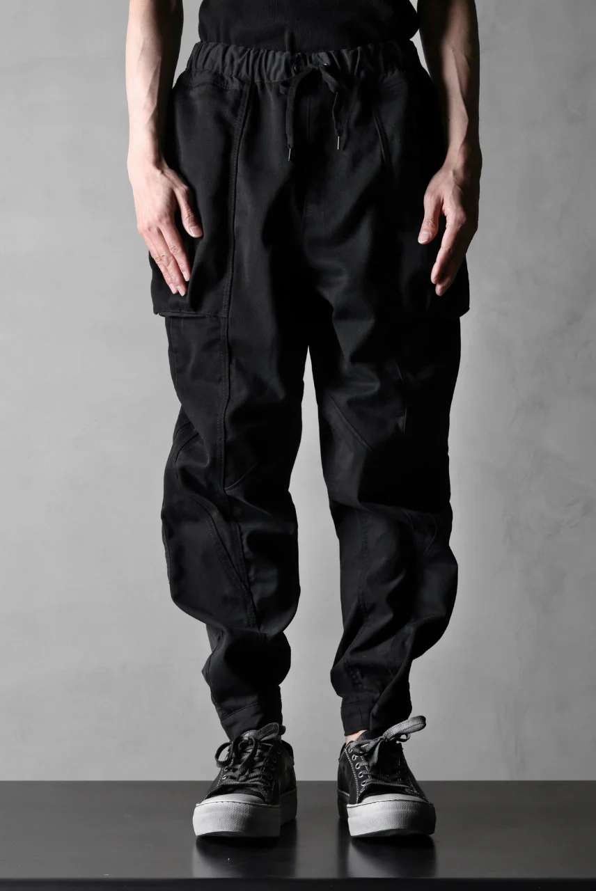 CHANGES VINTAGE REMAKE CUFF EASY TROUSERS / Dickies FABRIC (MULTI BLACK #A) - Image 13