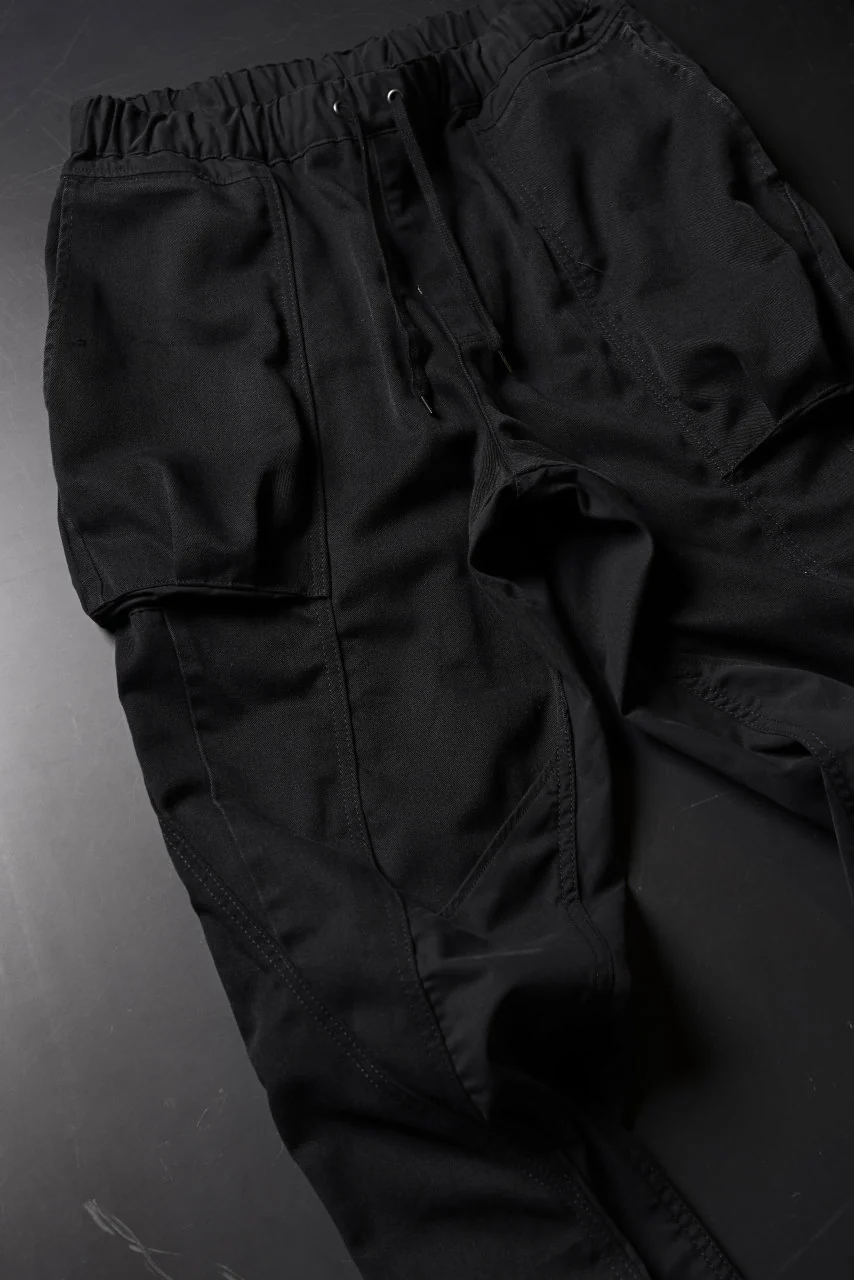 CHANGES VINTAGE REMAKE CUFF EASY TROUSERS / Dickies FABRIC (MULTI BLACK #A) - Image 6