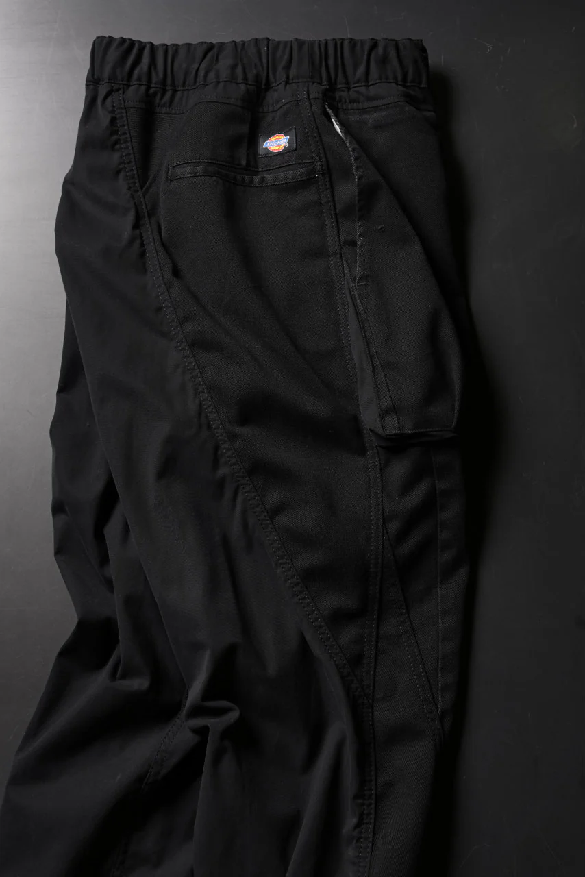 CHANGES VINTAGE REMAKE CUFF EASY TROUSERS / Dickies FABRIC (MULTI BLACK #A) - Image 8