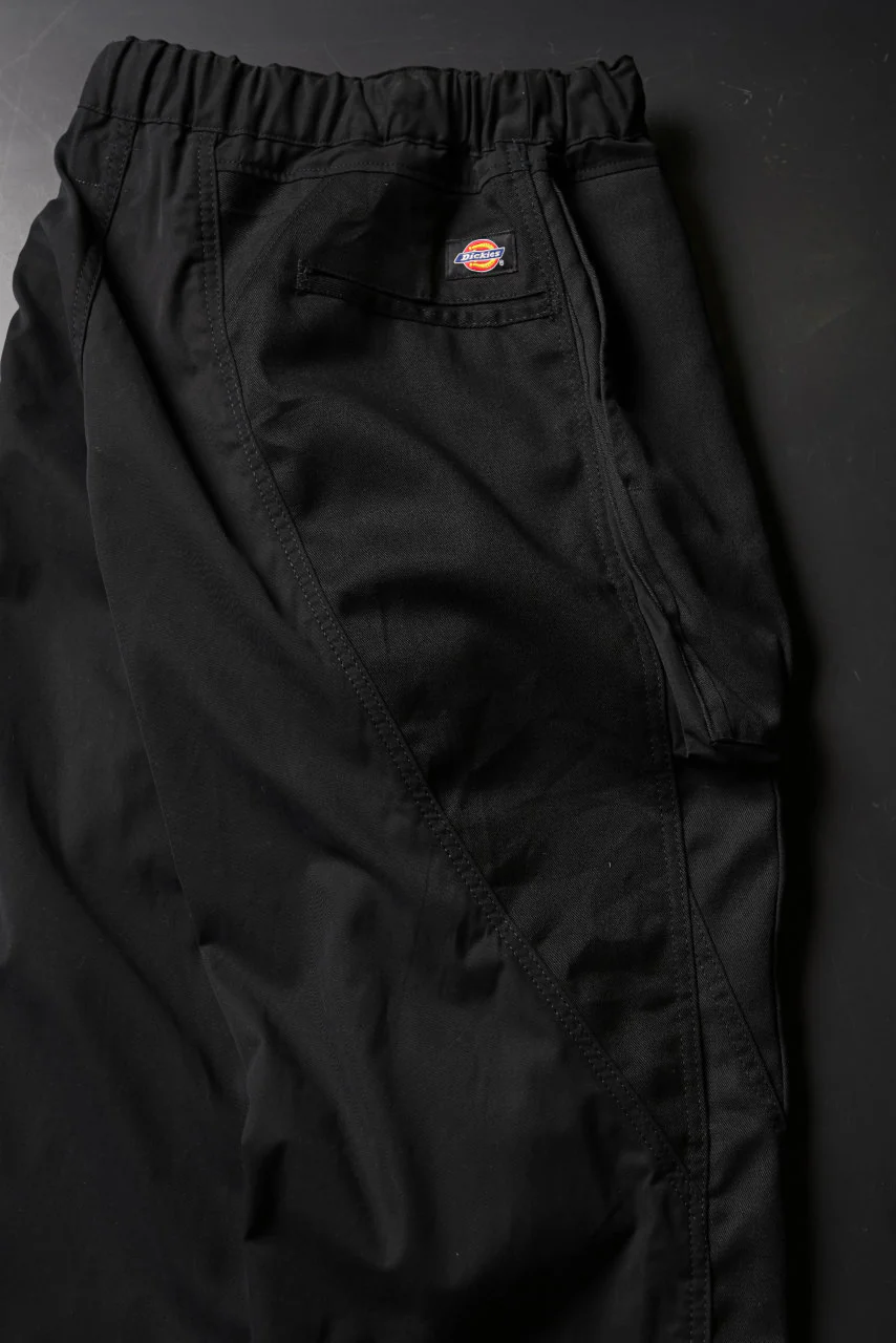 CHANGES VINTAGE REMAKE CUFF EASY TROUSERS / Dickies FABRIC (MULTI BLACK #B) - Image 12