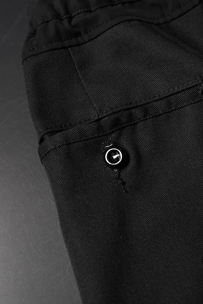 CHANGES VINTAGE REMAKE CUFF EASY TROUSERS / Dickies FABRIC (MULTI BLACK #B) - Image 13