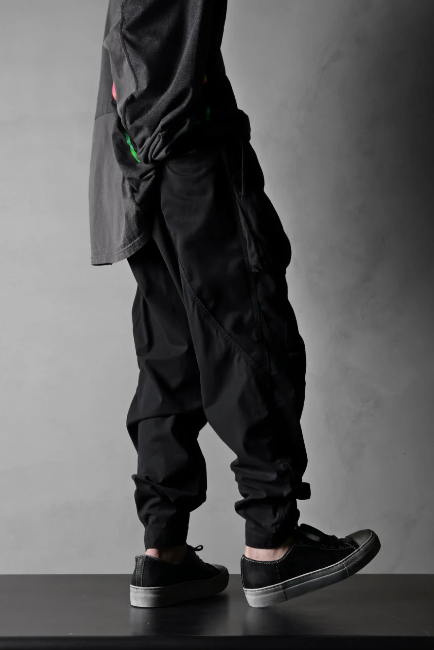 CHANGES VINTAGE REMAKE CUFF EASY TROUSERS / Dickies FABRIC (MULTI BLACK #B) - Image 19