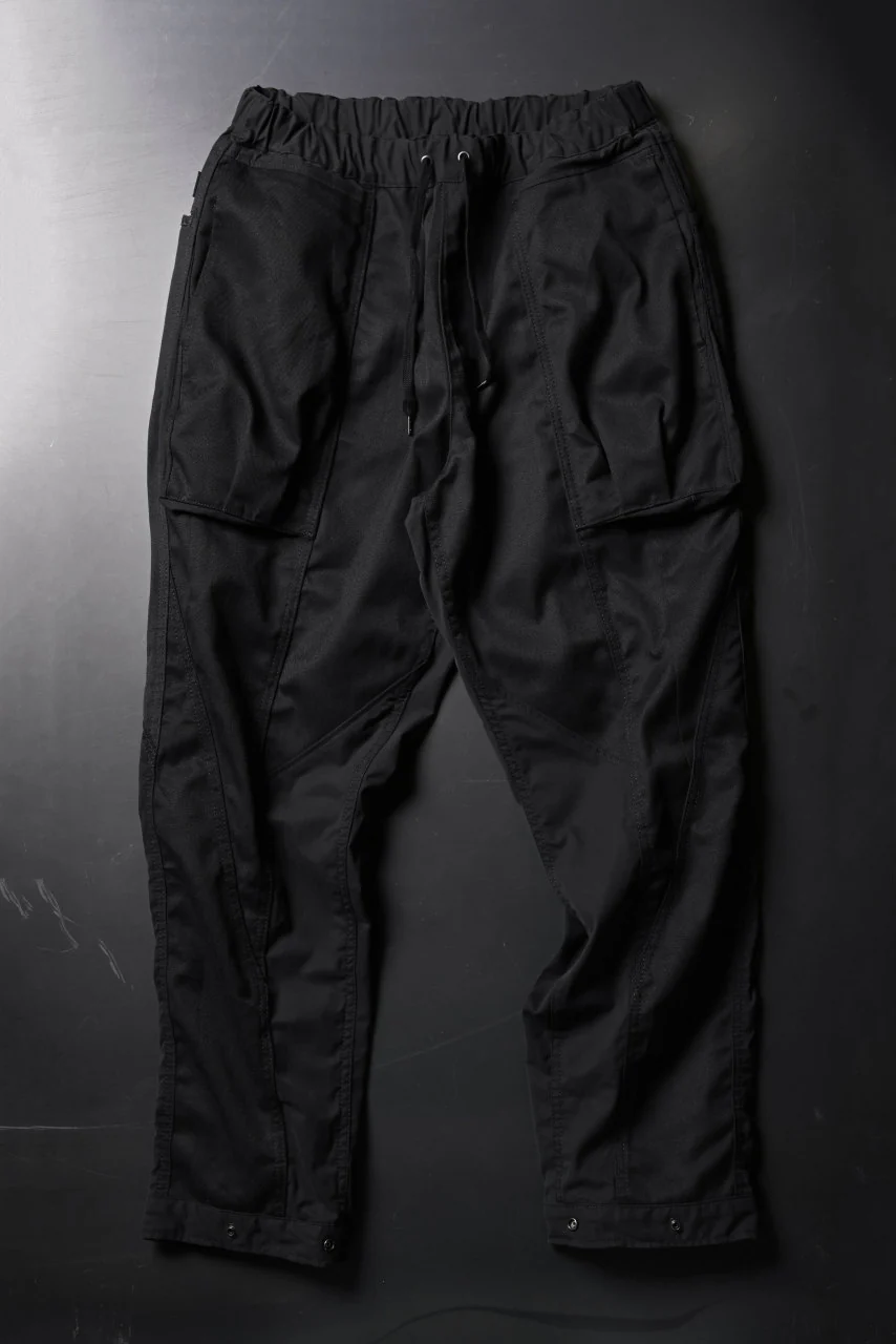 CHANGES VINTAGE REMAKE CUFF EASY TROUSERS / Dickies FABRIC (MULTI BLACK #C)