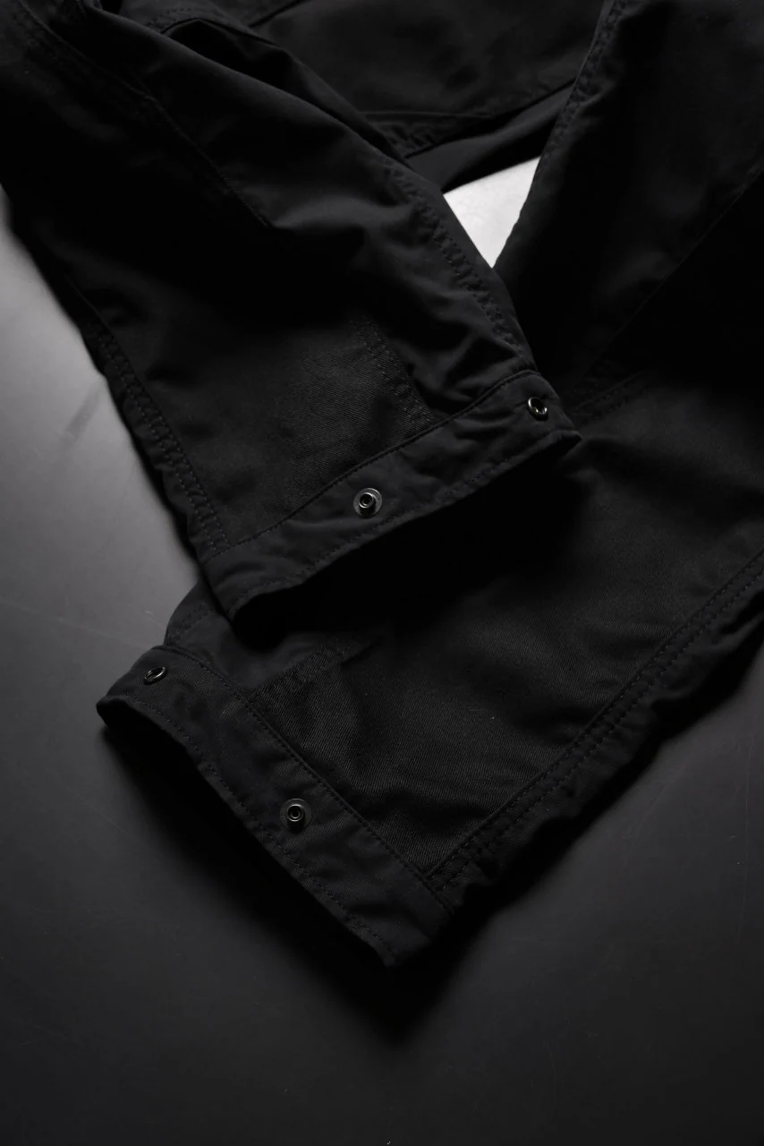 CHANGES VINTAGE REMAKE CUFF EASY TROUSERS / Dickies FABRIC (MULTI BLACK #C) - Image 10