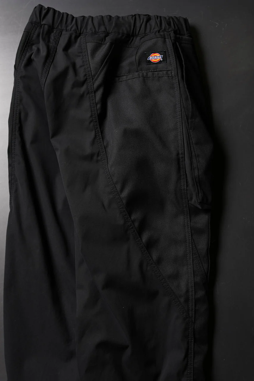 CHANGES VINTAGE REMAKE CUFF EASY TROUSERS / Dickies FABRIC (MULTI BLACK #C) - Image 12