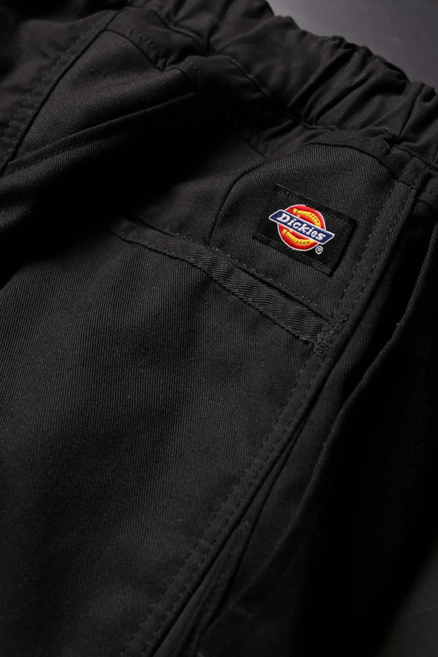 CHANGES VINTAGE REMAKE CUFF EASY TROUSERS / Dickies FABRIC (MULTI BLACK #C) - Image 13