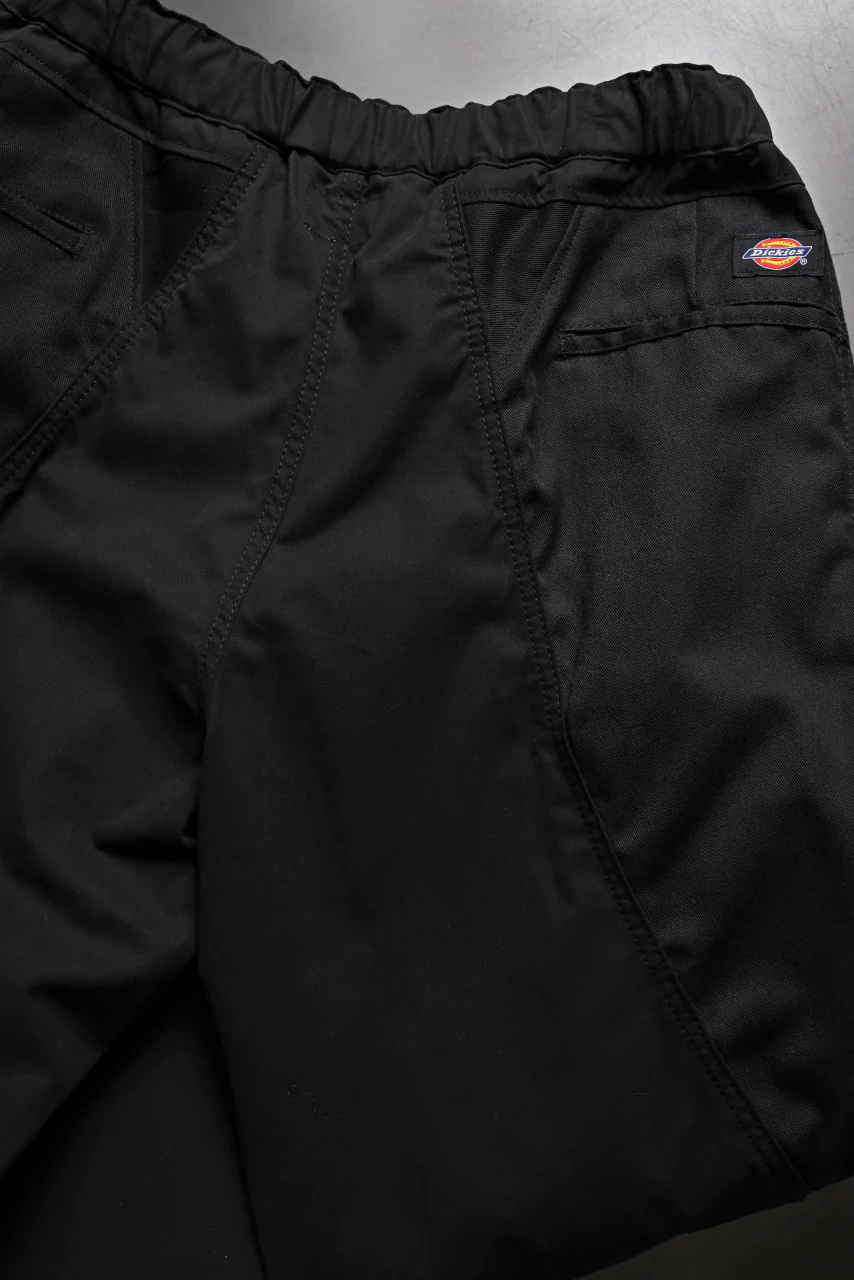 CHANGES VINTAGE REMAKE CUFF EASY TROUSERS / Dickies FABRIC (MULTI BLACK #C) - Image 14