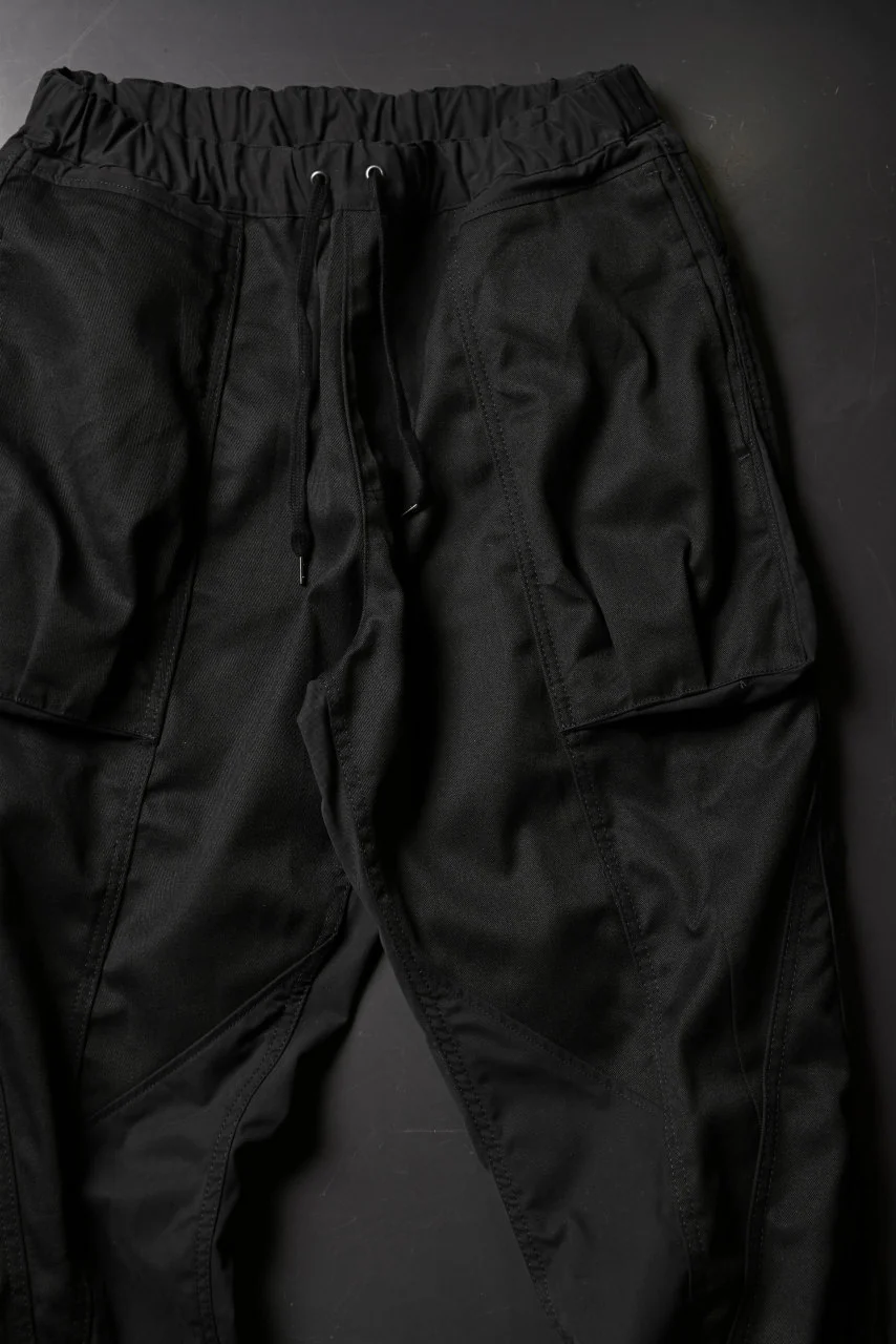 CHANGES VINTAGE REMAKE CUFF EASY TROUSERS / Dickies FABRIC (MULTI BLACK #C) - Image 6