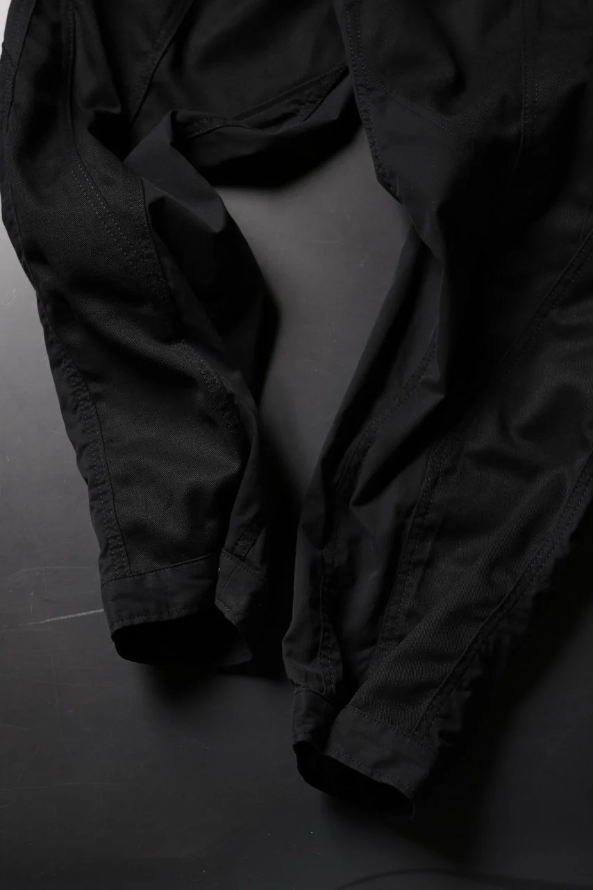 CHANGES VINTAGE REMAKE CUFF EASY TROUSERS / Dickies FABRIC (MULTI BLACK #C) - Image 8