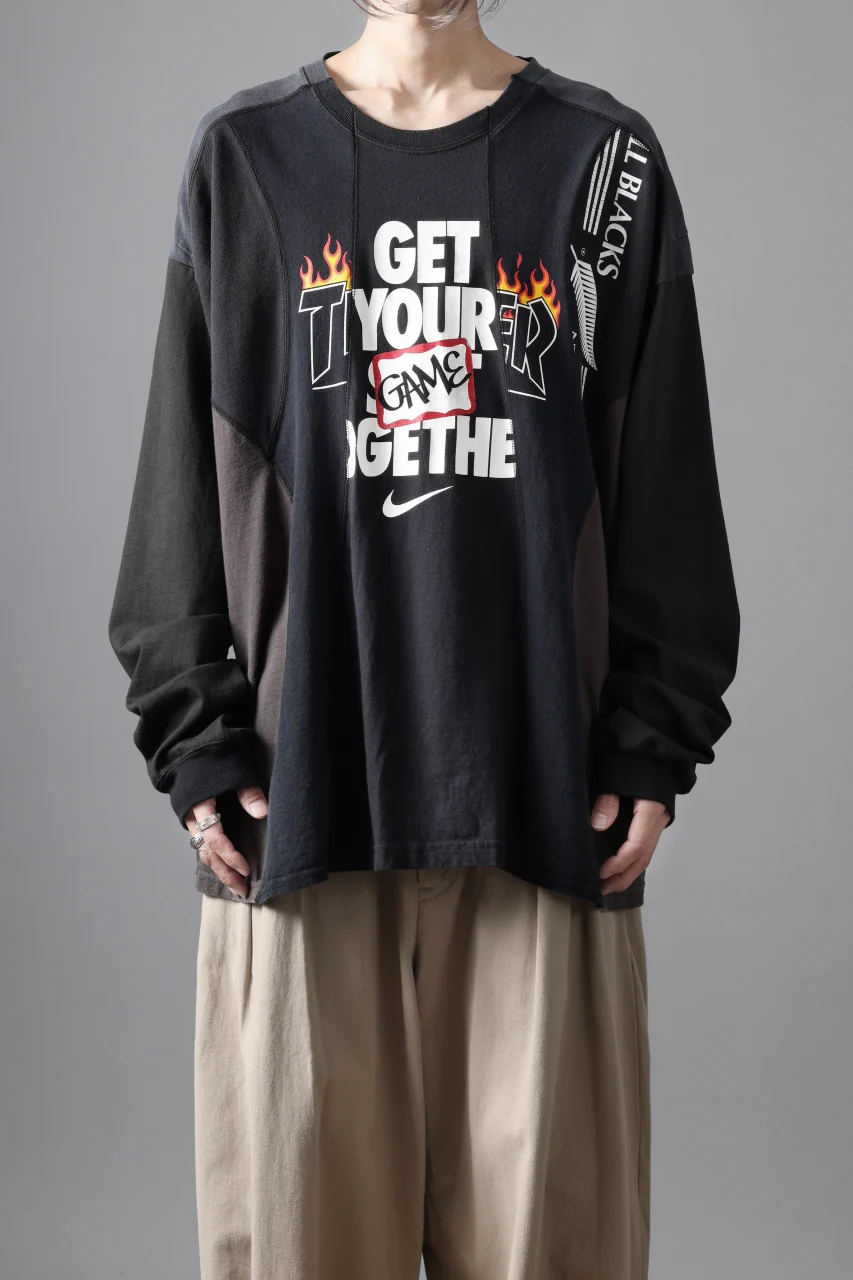 CHANGES VINTAGE REMAKE CURVE PANEL LONG SLEEVE T-SHIRT (MULTI #A) - Image 2