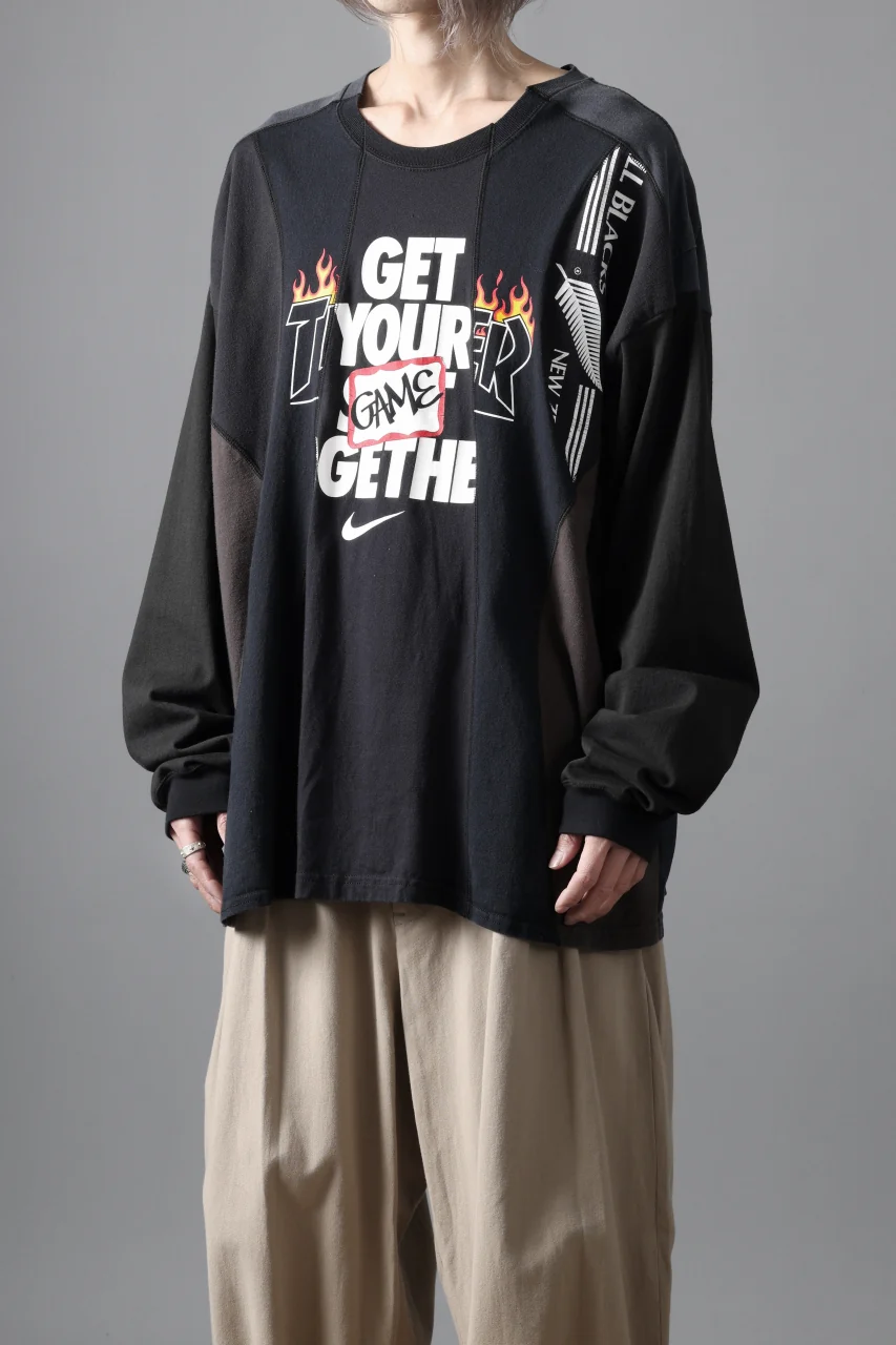 CHANGES VINTAGE REMAKE CURVE PANEL LONG SLEEVE T-SHIRT (MULTI #A) - Image 3