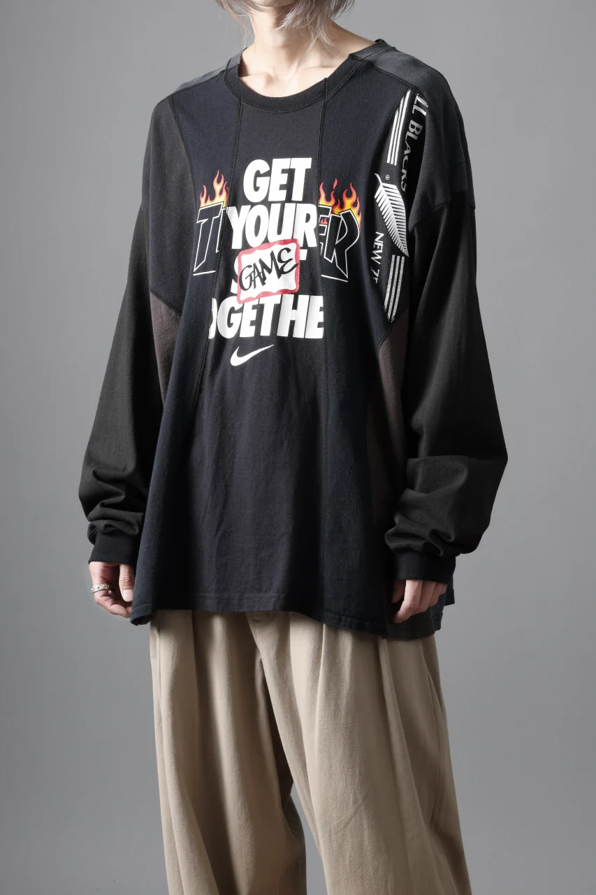 CHANGES VINTAGE REMAKE CURVE PANEL LONG SLEEVE T-SHIRT (MULTI #A) - Image 6