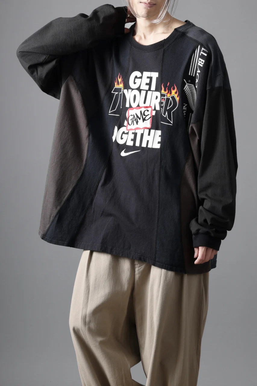 CHANGES VINTAGE REMAKE CURVE PANEL LONG SLEEVE T-SHIRT (MULTI #A) - Image 8