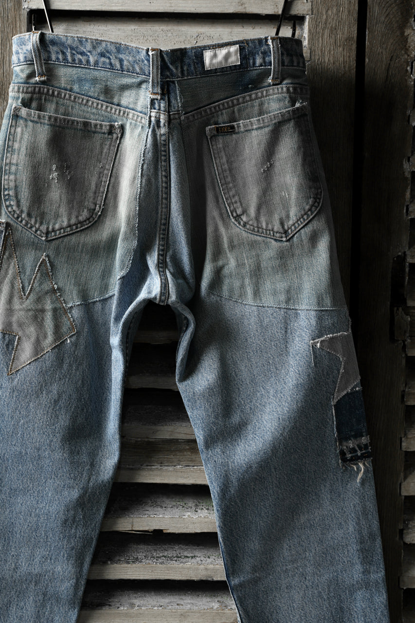 CHANGES VINTAGE REMAKE DENIM STRAIGHT PANTS / RARE DENIM (INDIGO #B) - Image 10