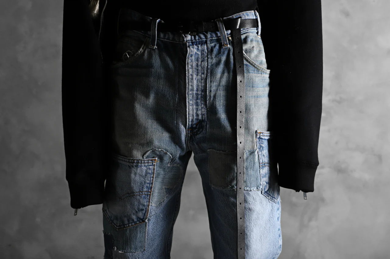 CHANGES VINTAGE REMAKE DENIM STRAIGHT PANTS / RARE DENIM (INDIGO #B) - Image 21