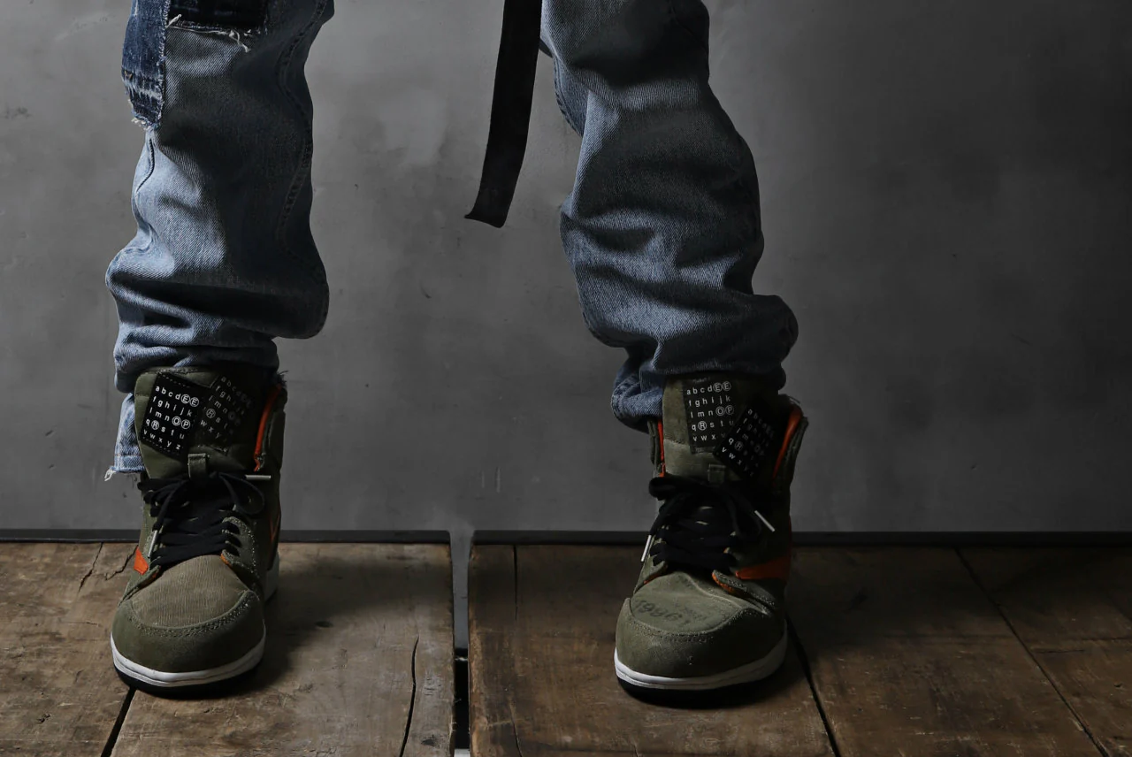 CHANGES VINTAGE REMAKE DENIM STRAIGHT PANTS / VINTAGE DENIM (INDIGO #B) - Image 12