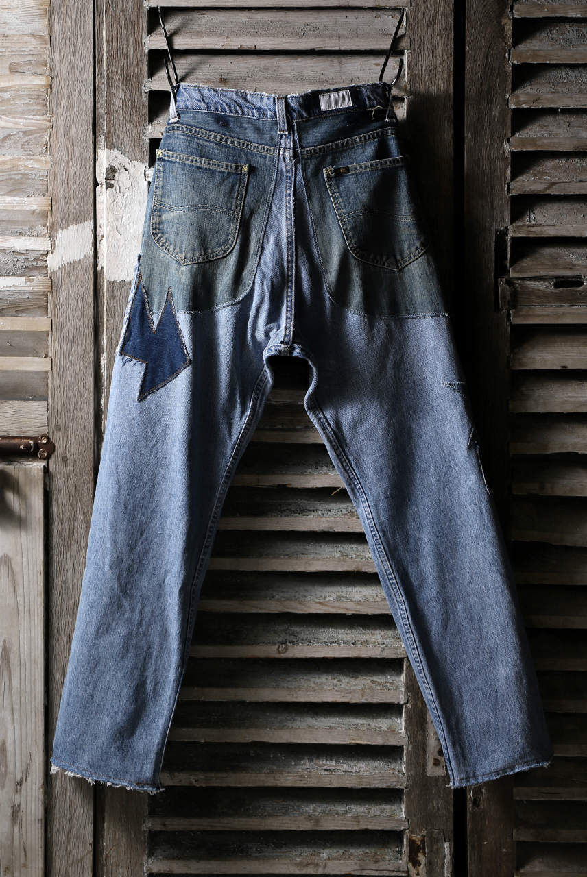 CHANGES VINTAGE REMAKE DENIM STRAIGHT PANTS / VINTAGE DENIM (INDIGO #B) - Image 2