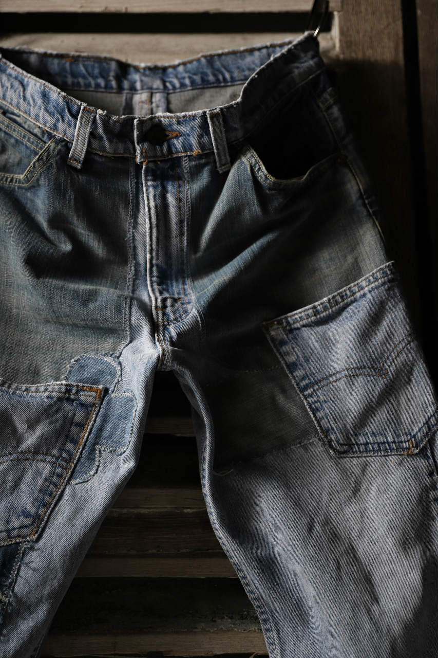CHANGES VINTAGE REMAKE DENIM STRAIGHT PANTS / VINTAGE DENIM (INDIGO #B) - Image 5