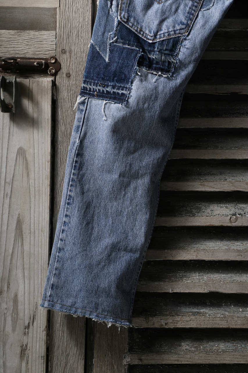 CHANGES VINTAGE REMAKE DENIM STRAIGHT PANTS / VINTAGE DENIM (INDIGO #B) - Image 7