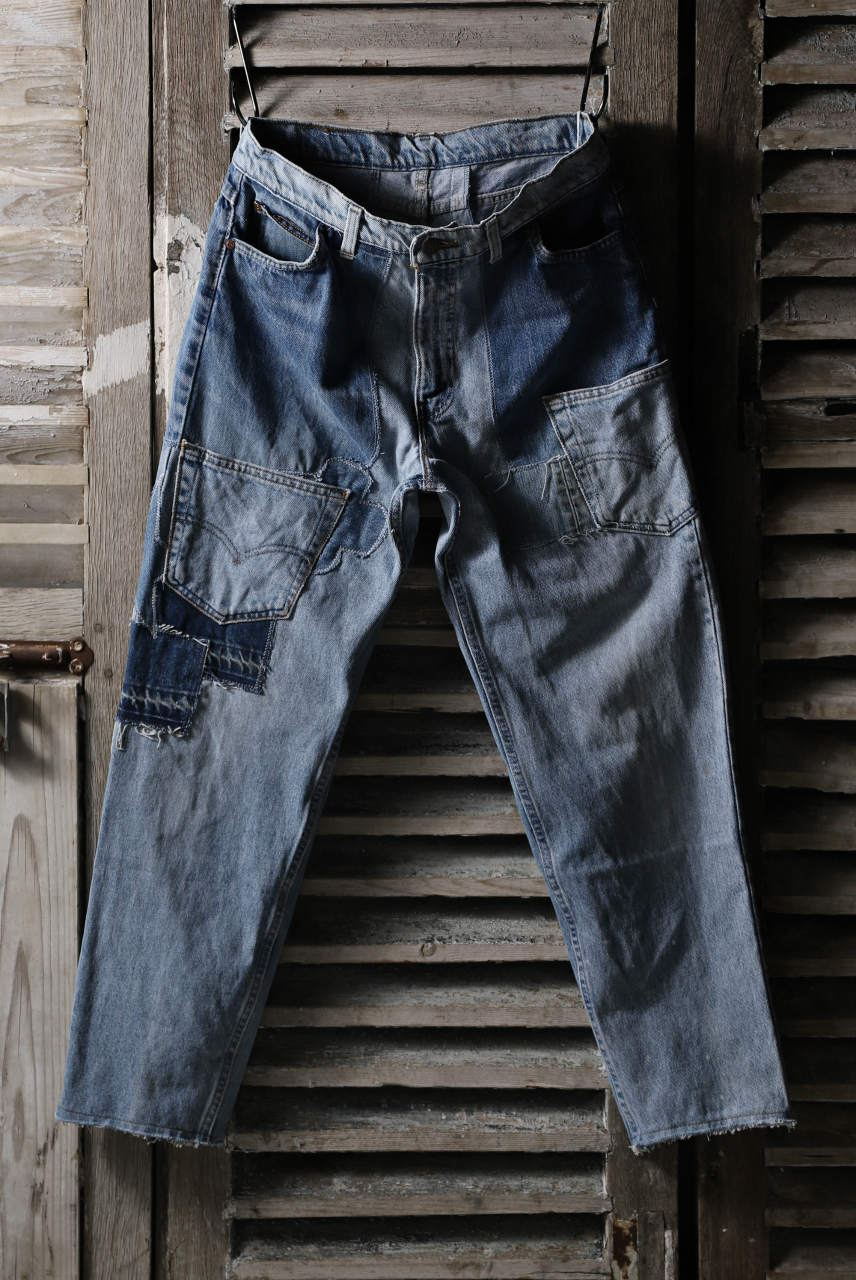 CHANGES VINTAGE REMAKE DENIM STRAIGHT PANTS / VINTAGE DENIM (INDIGO #C)