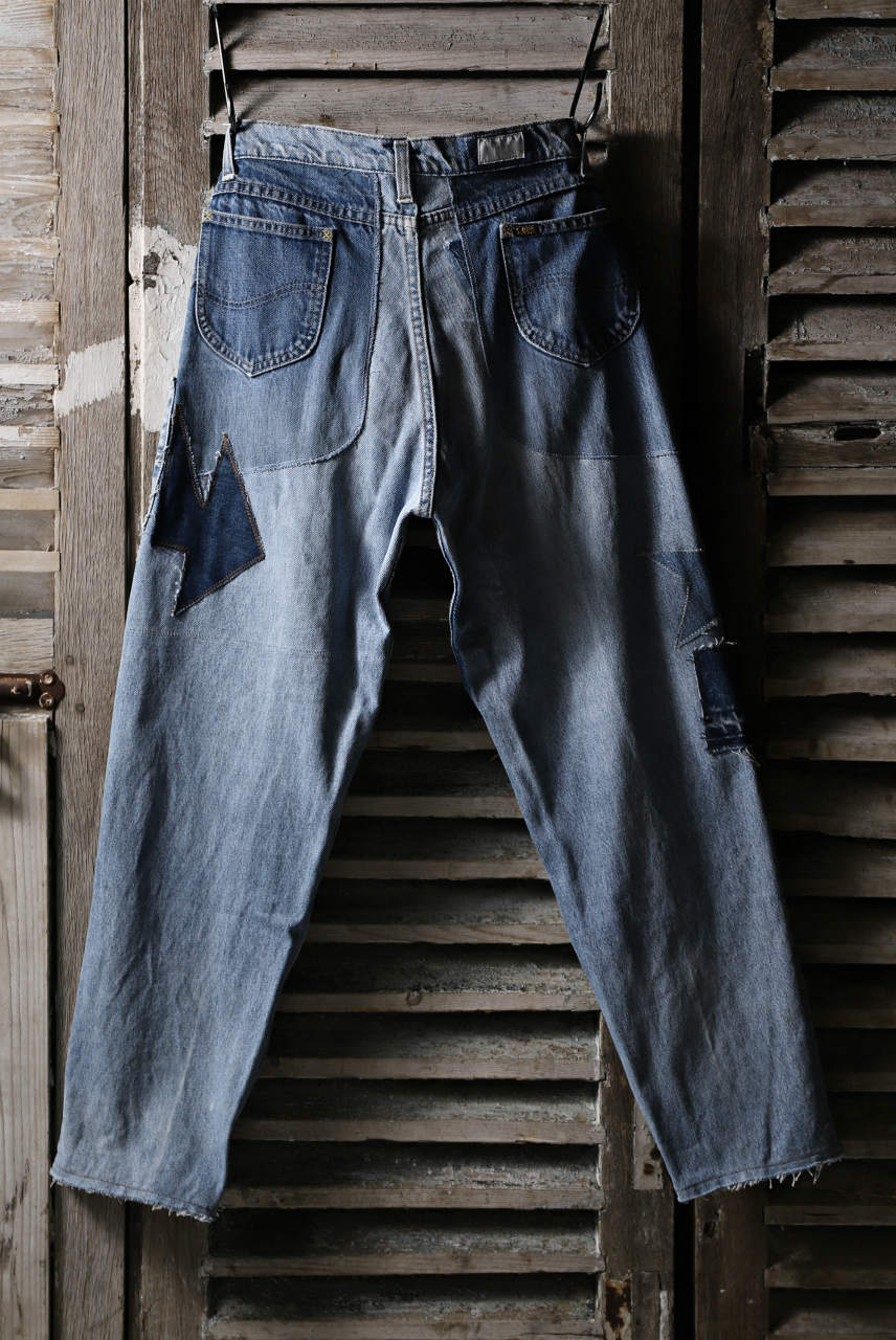 CHANGES VINTAGE REMAKE DENIM STRAIGHT PANTS / VINTAGE DENIM (INDIGO #C) - Image 2