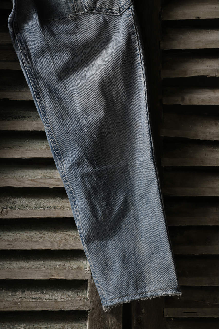 CHANGES VINTAGE REMAKE DENIM STRAIGHT PANTS / VINTAGE DENIM (INDIGO #C) - Image 8