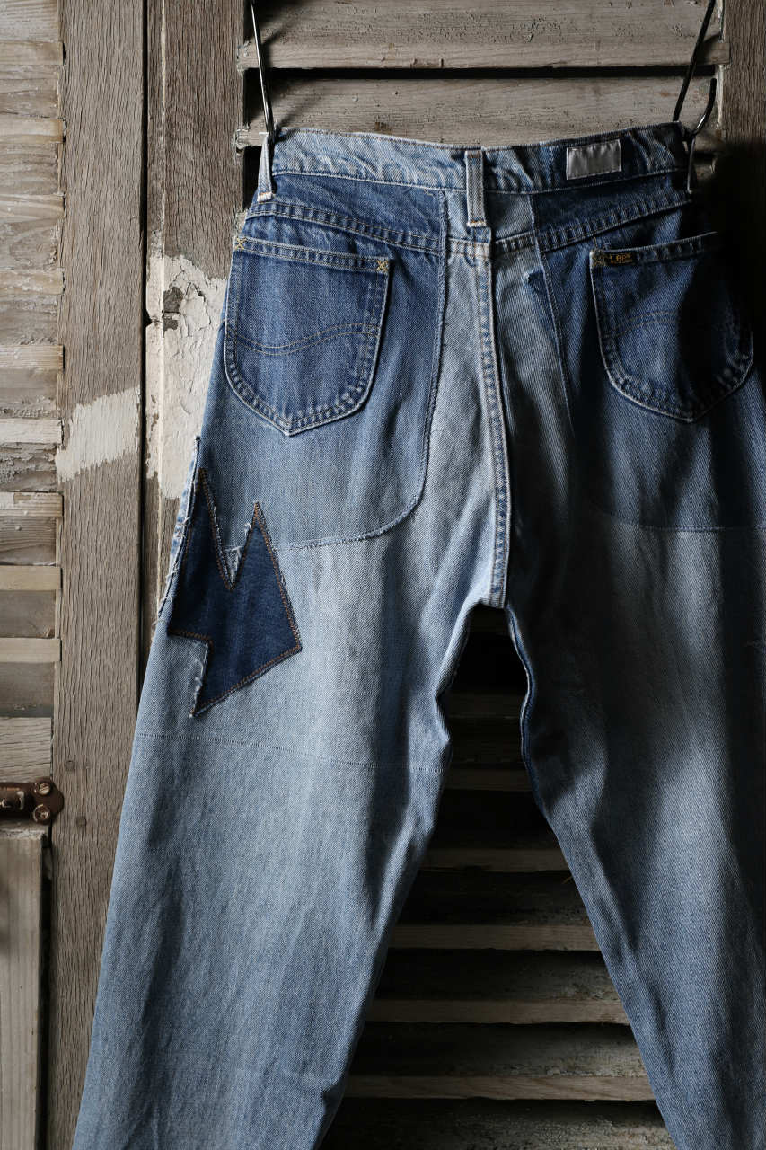 CHANGES VINTAGE REMAKE DENIM STRAIGHT PANTS / VINTAGE DENIM (INDIGO #C) - Image 9
