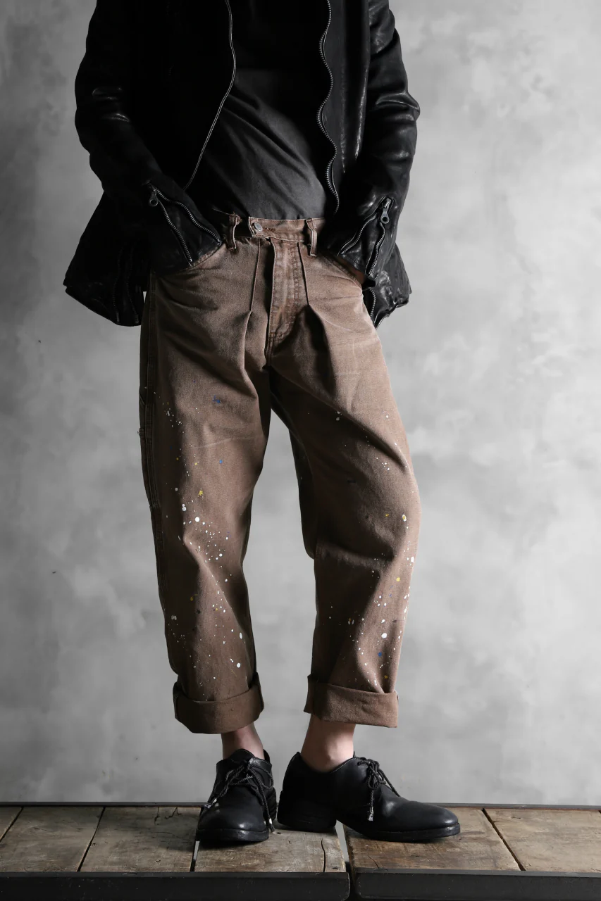 CHANGES VINTAGE REMAKE DUCK PAINTER PANTS (BROWN) - Image 14