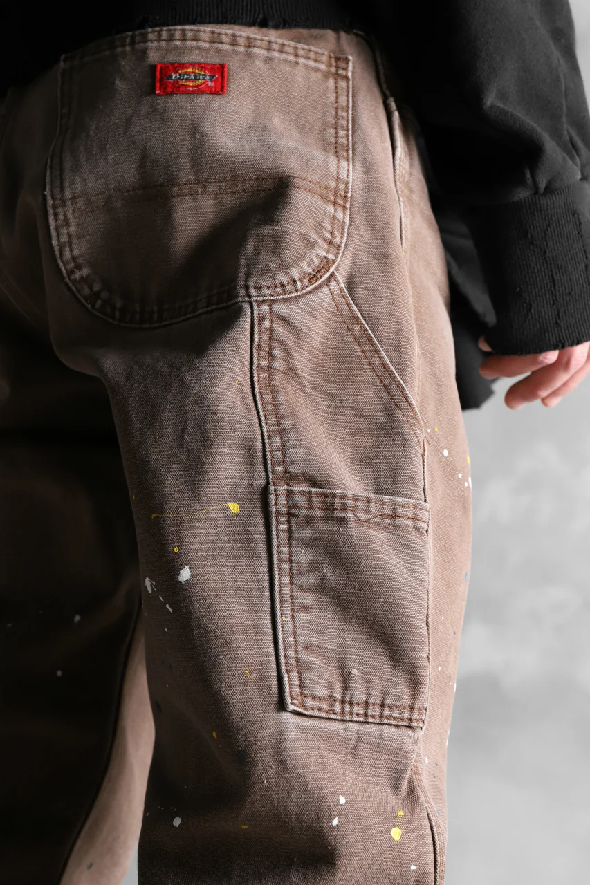 CHANGES VINTAGE REMAKE DUCK PAINTER PANTS (BROWN) - Image 17
