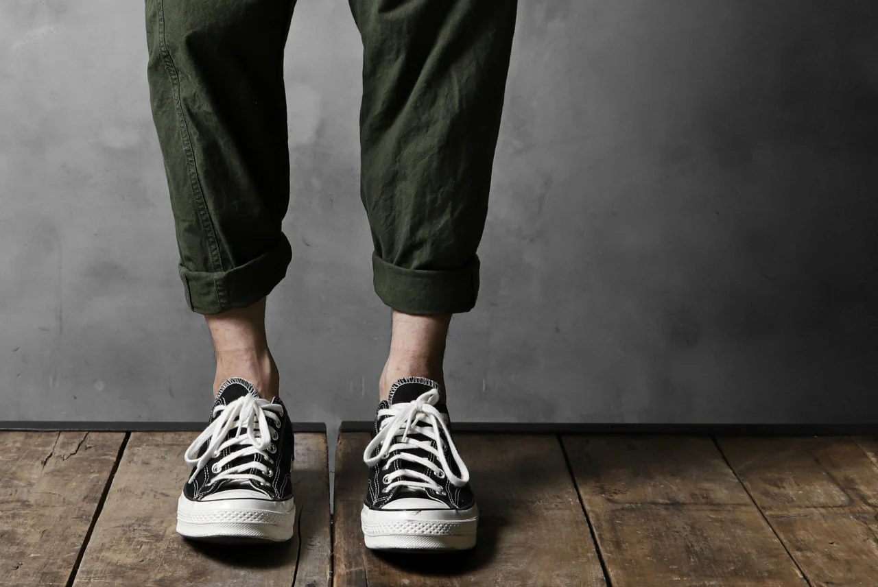 CHANGES VINTAGE REMAKE EASY JOCKEY PANTS / US ARMY SCHLAFCOVER (KHAKI #A) - Image 9