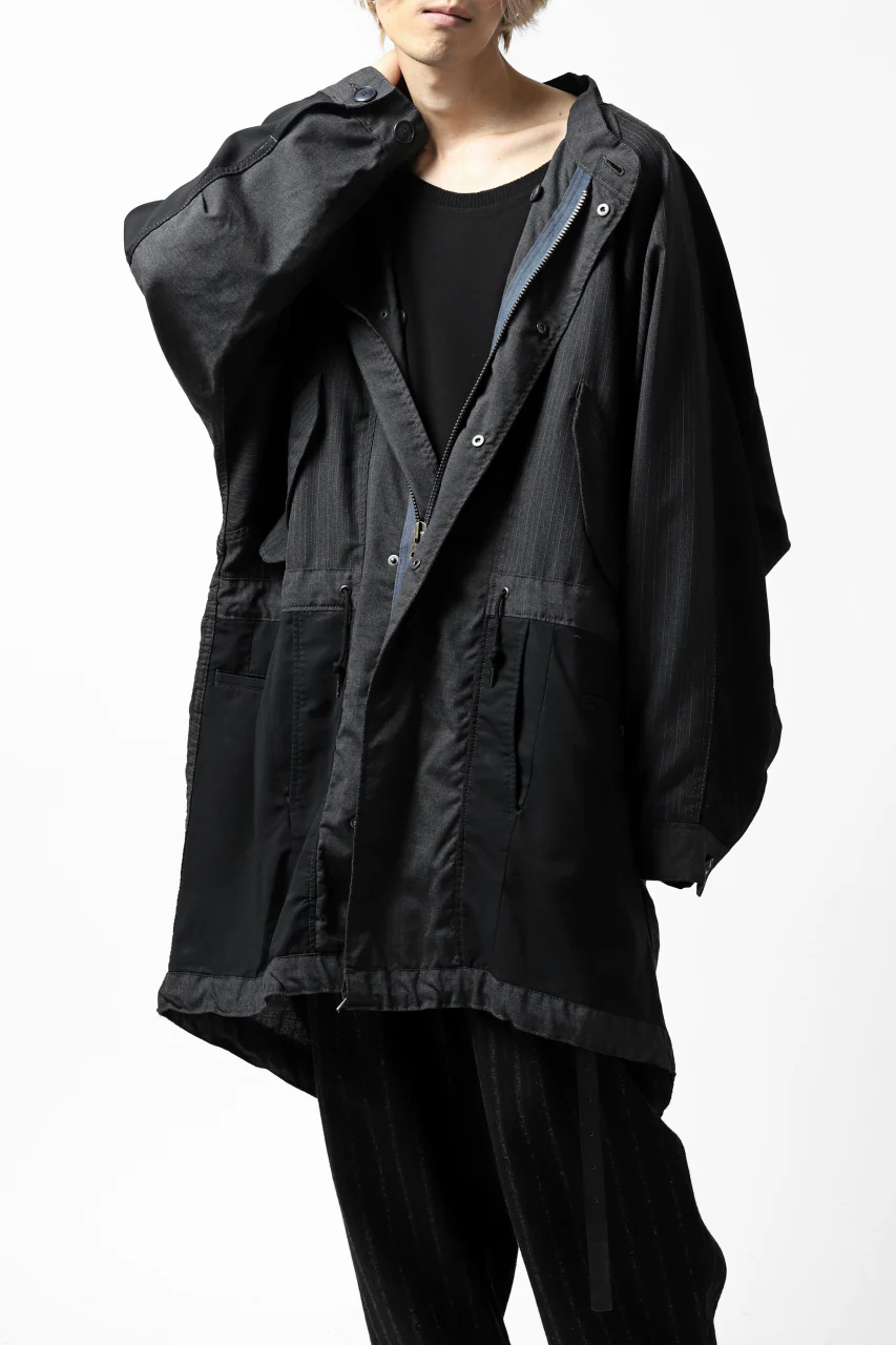 CHANGES VINTAGE REMAKE FIELD COAT (MULTI BLACK #A) - Image 2