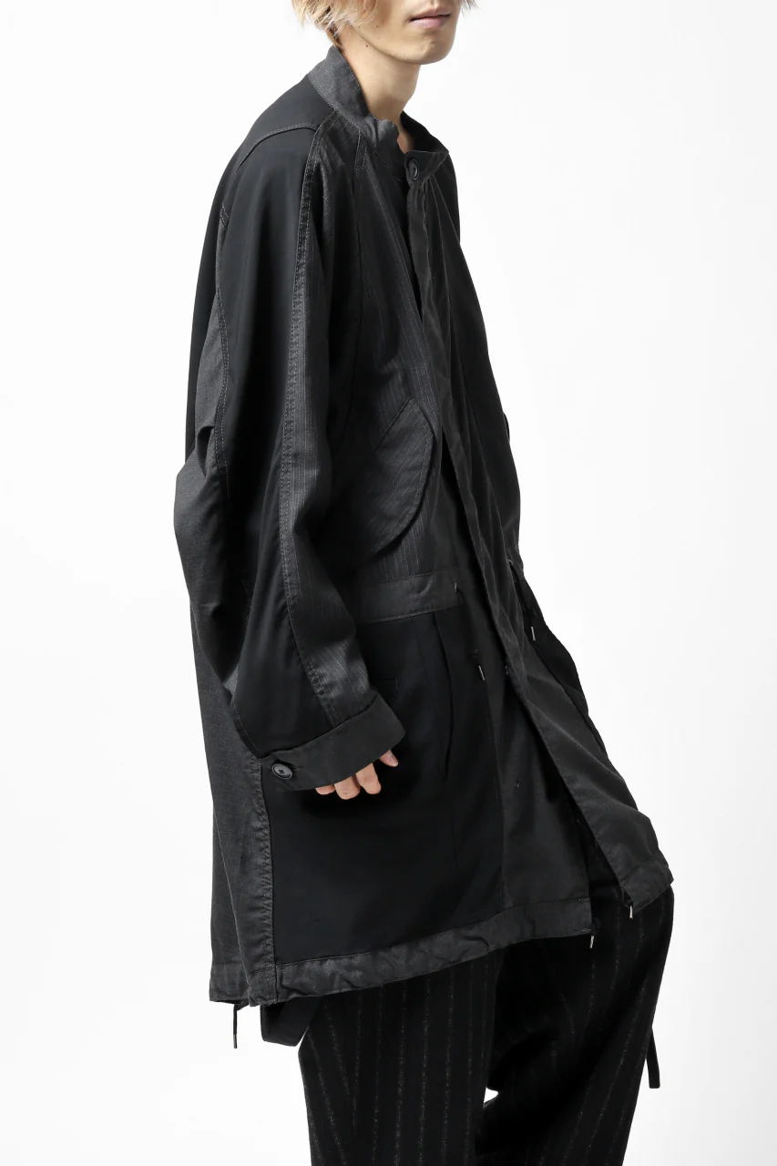 CHANGES VINTAGE REMAKE FIELD COAT (MULTI BLACK #A) - Image 4