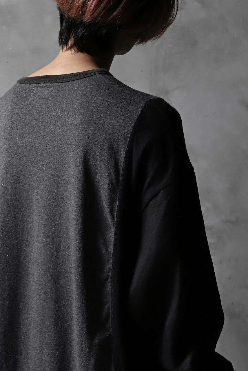 CHANGES VINTAGE REMAKE LONG SLEEVE SHIRT TOPS (GREY x BLACK #MICKEY) - Image 12