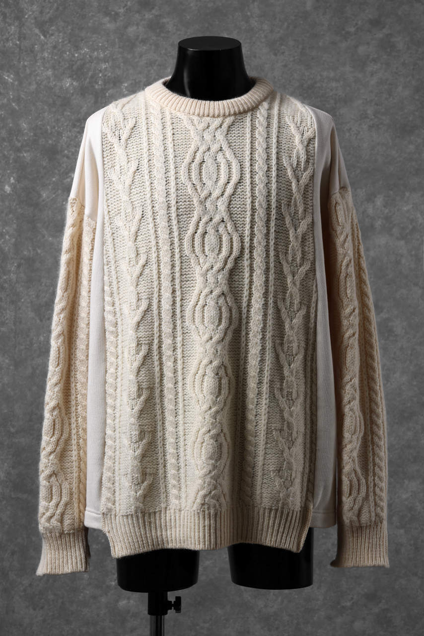 CHANGES VINTAGE REMAKE LOW GAUGE CABLE KNIT & SWEAT TOPS (MULTI)