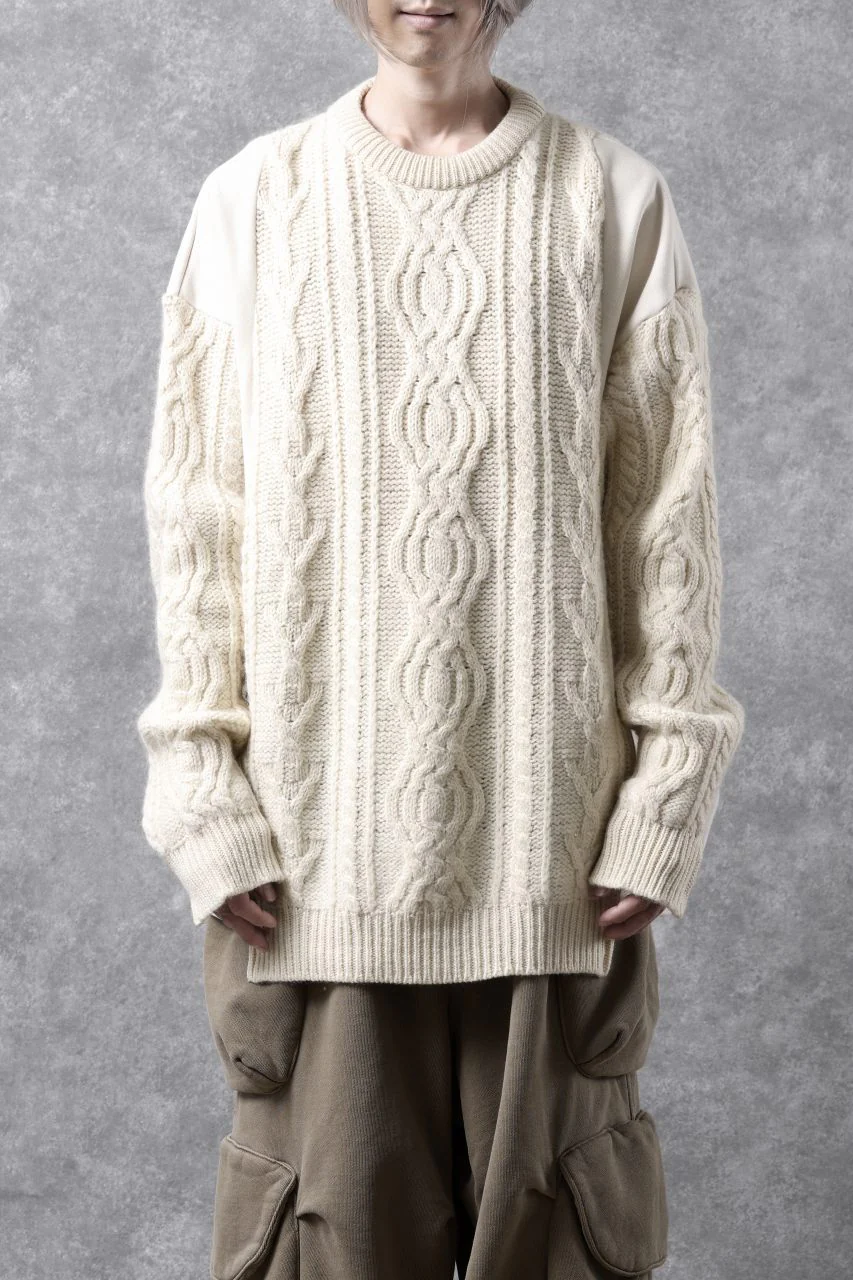 CHANGES VINTAGE REMAKE LOW GAUGE CABLE KNIT & SWEAT TOPS (MULTI) - Image 13