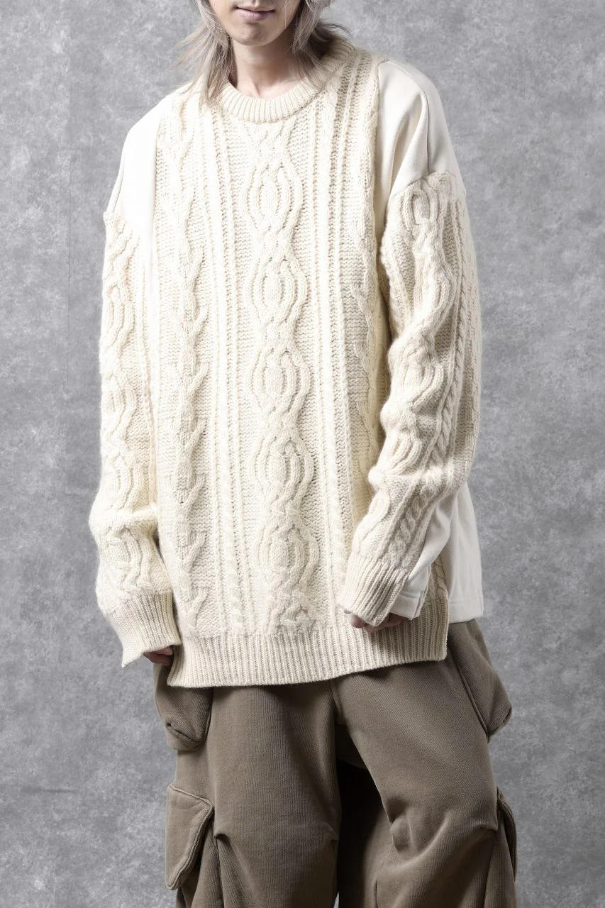 CHANGES VINTAGE REMAKE LOW GAUGE CABLE KNIT & SWEAT TOPS (MULTI) - Image 15