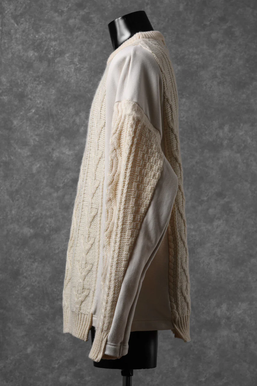CHANGES VINTAGE REMAKE LOW GAUGE CABLE KNIT & SWEAT TOPS (MULTI) - Image 3