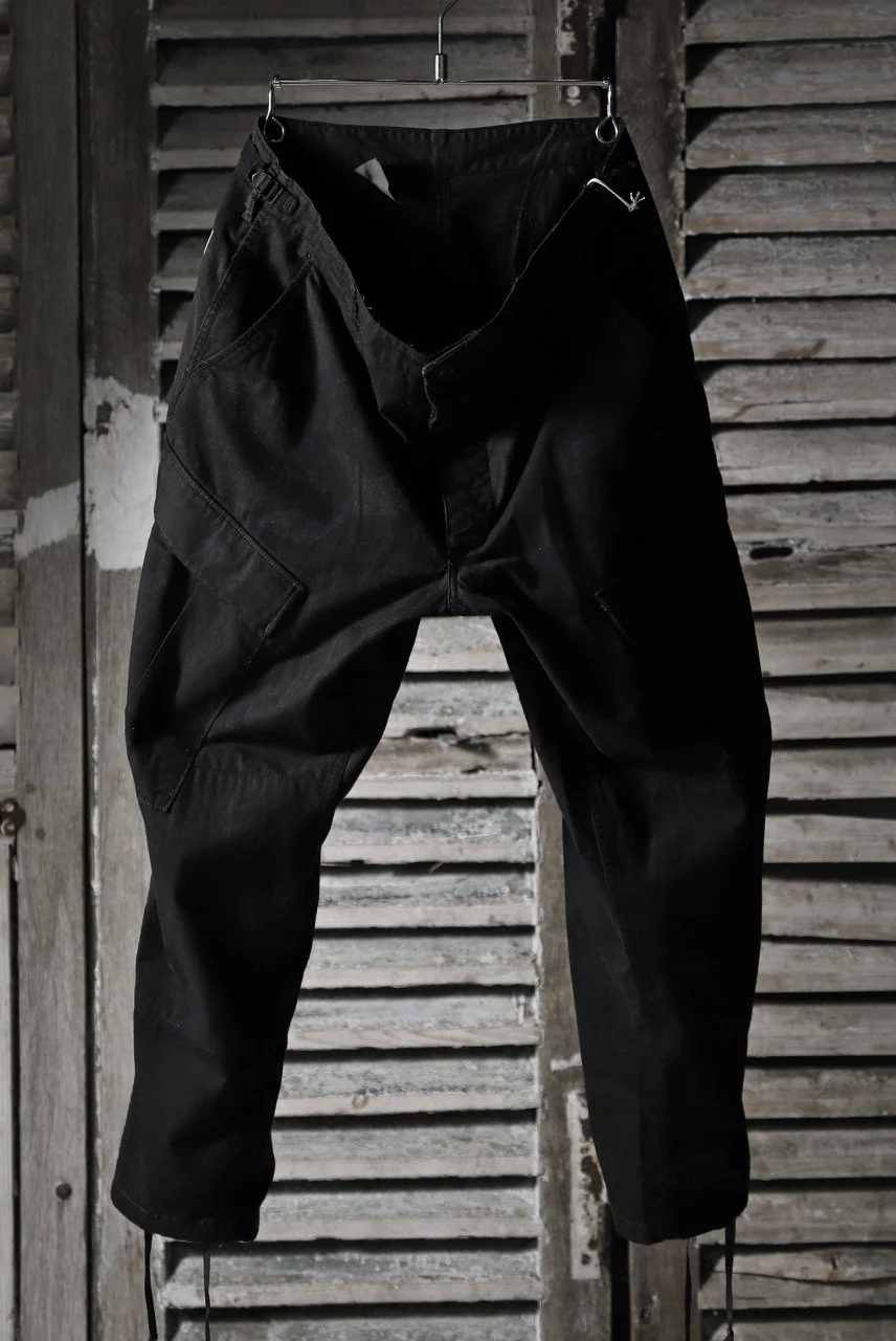CHANGES VINTAGE REMAKE MILITARY CARGO TAPERED PANTS / WOODLAND CAMO (BLACK DYED #B)