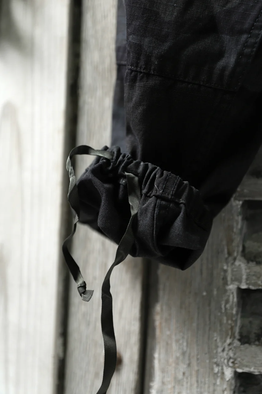 CHANGES VINTAGE REMAKE MILITARY CARGO TAPERED PANTS / WOODLAND CAMO (CHARCOAL DYED #A) - Image 9